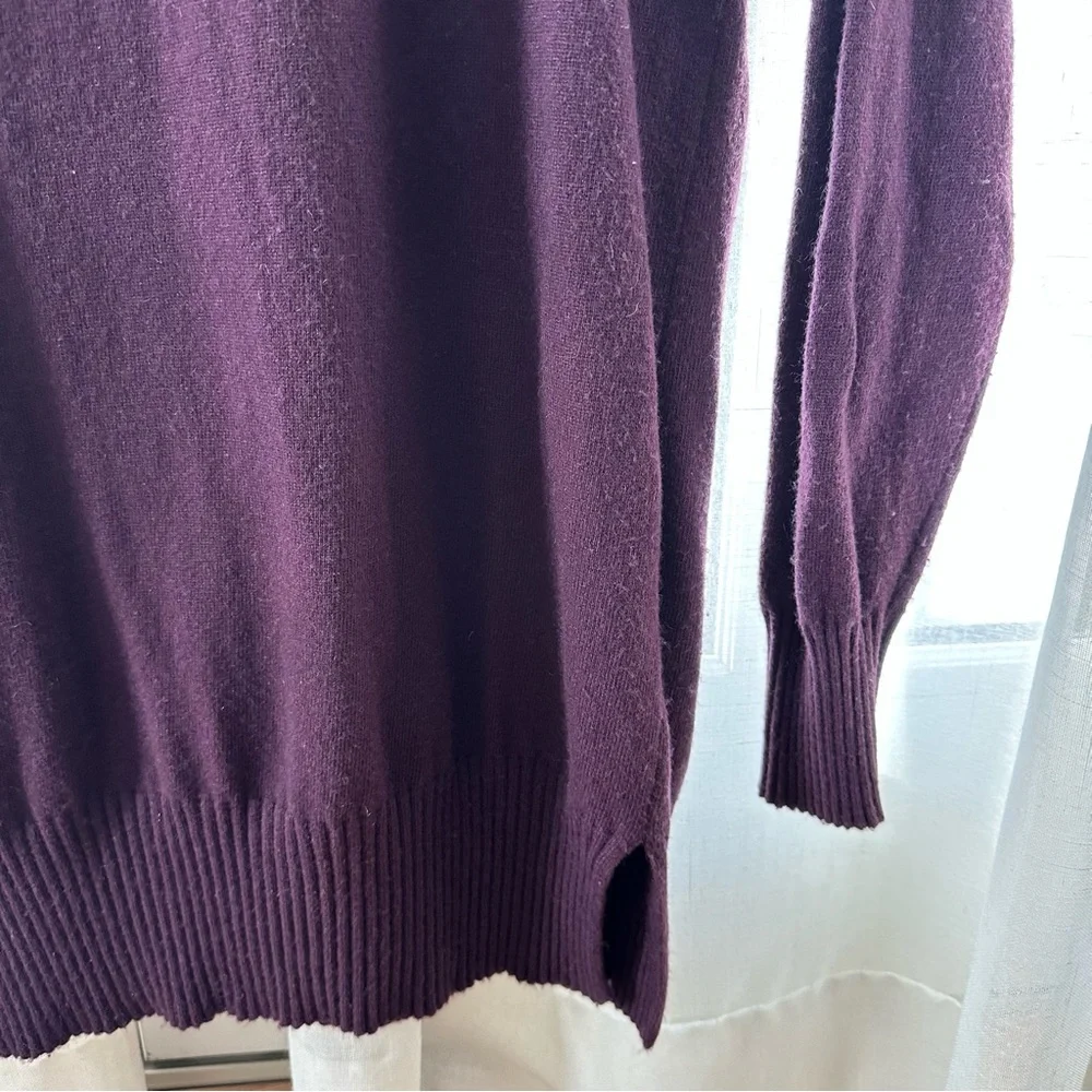 Benetton purple cashmere blend sweater medium/large M/L